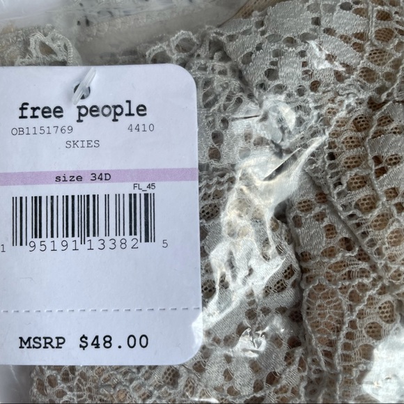 Free People Starla Underwire Bra Skies - Picture 7 of 9